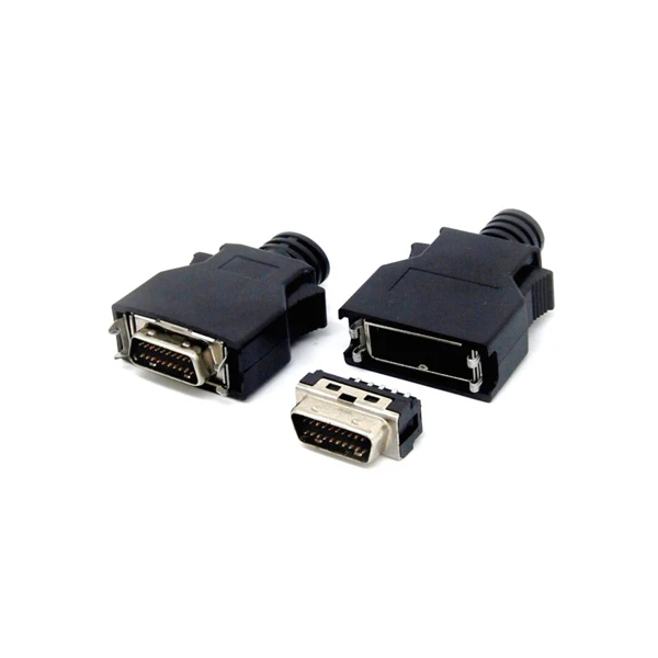 solder type SCSI DB 20 pin connector with clip