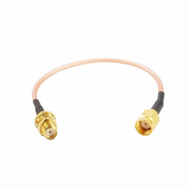 RP-SMA Male to SMA Female Bulkhead Patch Lead
