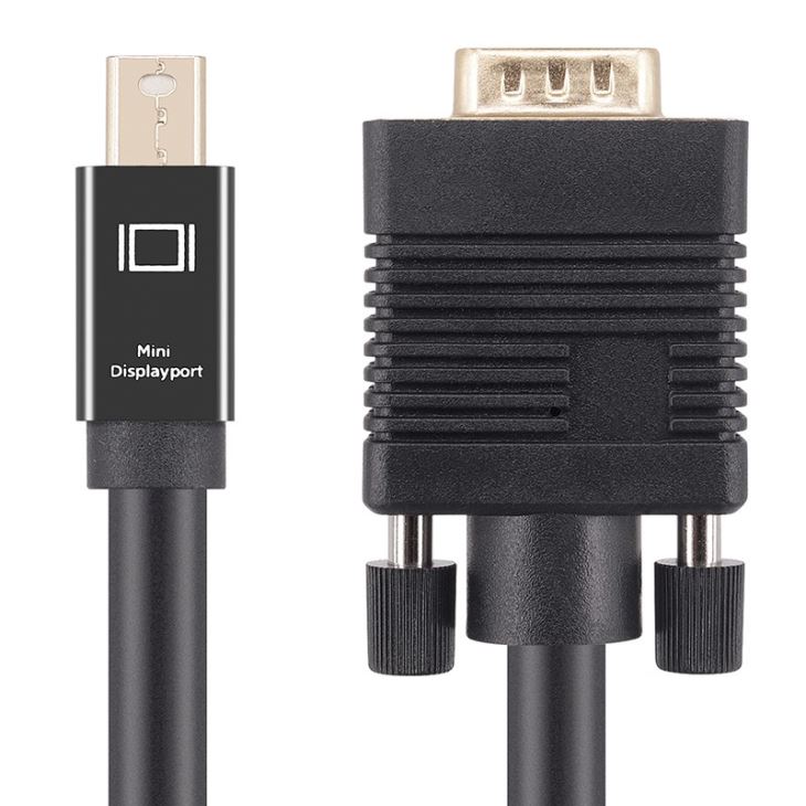 Mini DP DisplayPort male to VGA male converter Cable