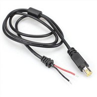 24 V Din 4 tűs aljzat nyitott végű tápkábelhez